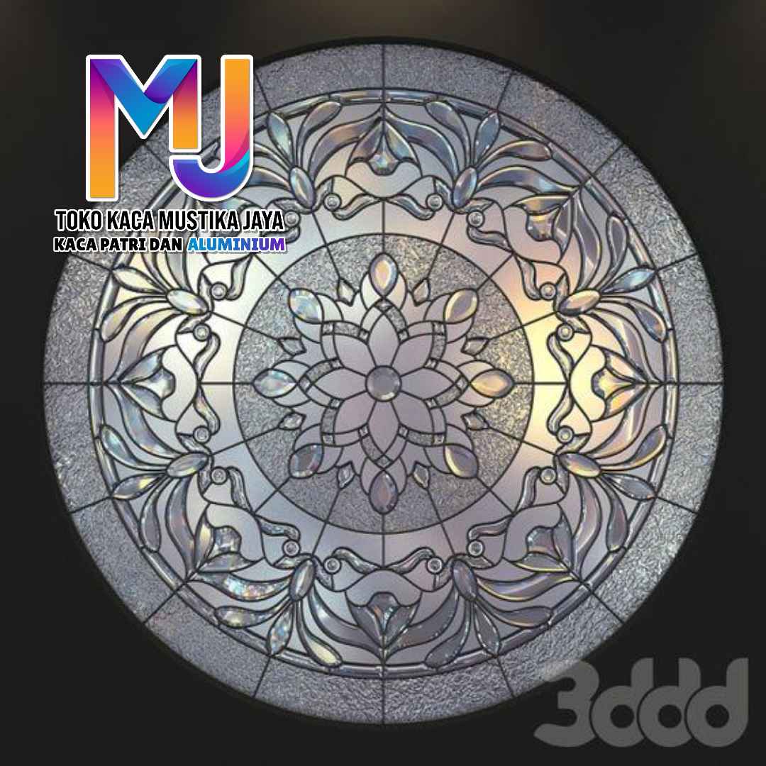 Toko kaca patri custom murah di Indonesia