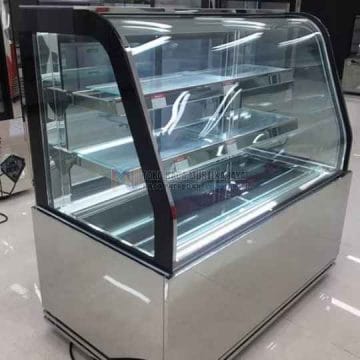 Kaca lengkung Bogor untuk display toko dan showroom produk