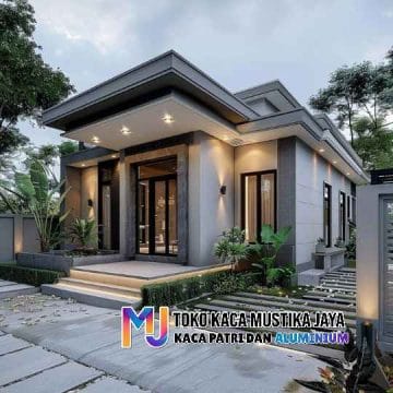 Kontraktor kusen pintu utama rumah minimalis Cilegon desain custom