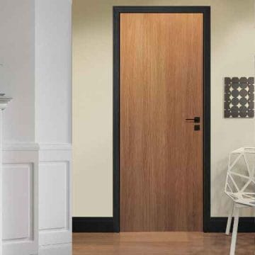 Kusen Aluminium Hitam Doff Pintu HPL Kamar Minimalis Kusen Aluminium Hitam Doff Pintu HPL Kamar Minimalis