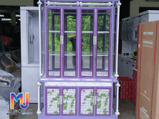 Jasa lemari bufet aluminium kaca anti rayap di Jakarta
