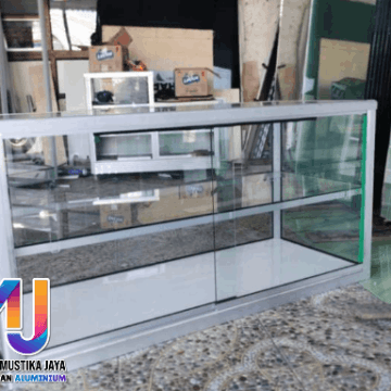 Jasa Etalase kaca warteg aluminium jakarta custom kilat
