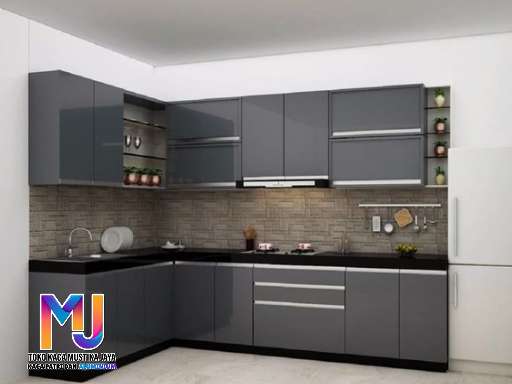 Jasa lemari dapur aluminium Bekasi tim profesional free pasang Jasa lemari dapur aluminium Bekasi tim profesional free pasang