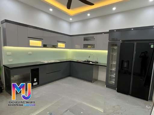 Jasa lemari dapur aluminium Bekasi tim profesional free pasang